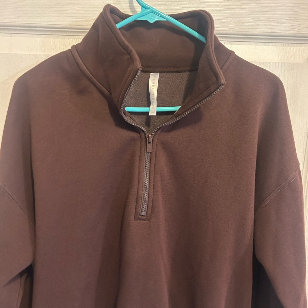 Fabletics Women’s Chocolate Zip-Up Sweatshirt